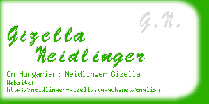 gizella neidlinger business card